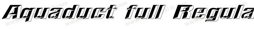 Aquaduct full Regula字体转换